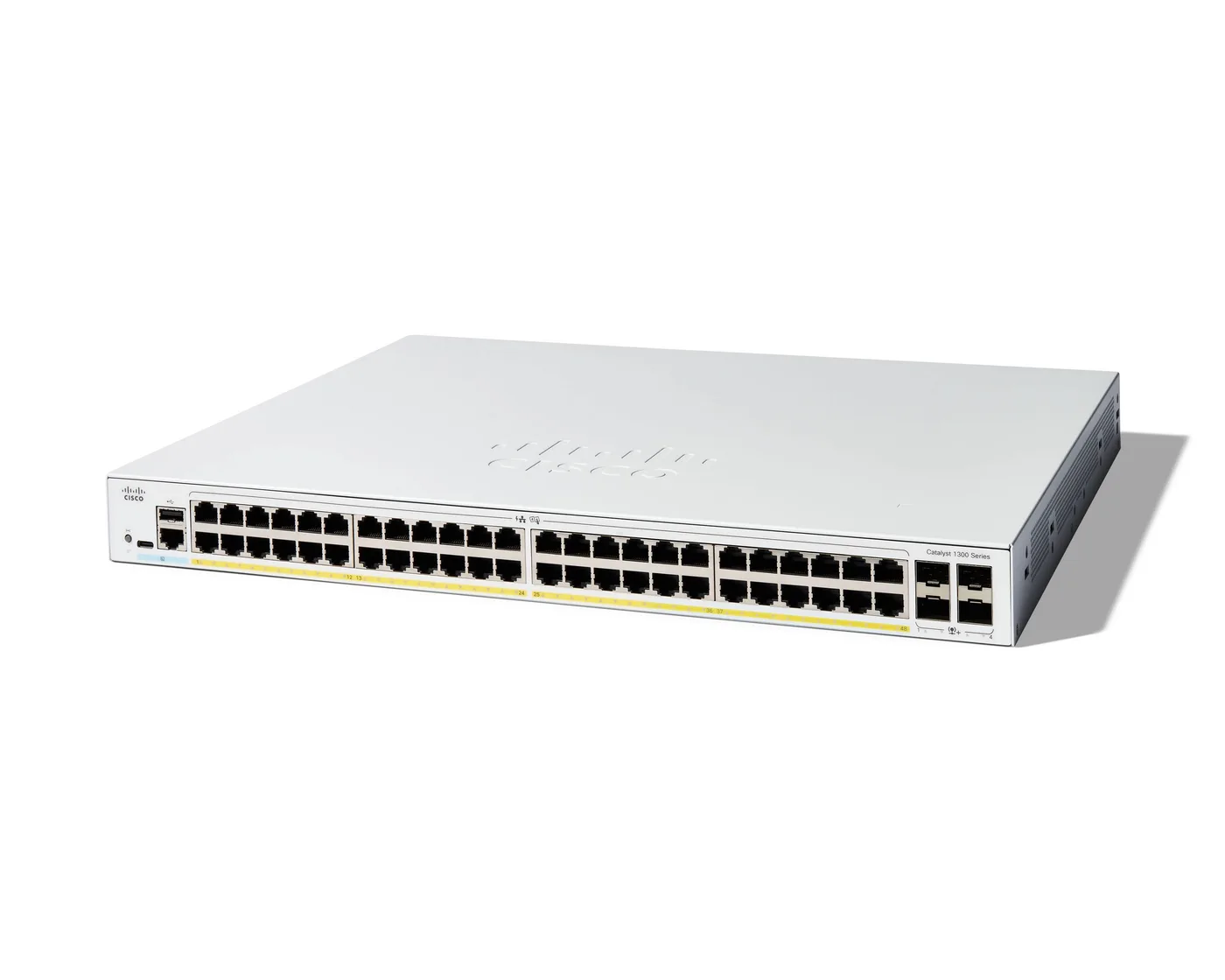 Cisco CATALYST 1300 48-PORT GE POE/4X10G SFP+ — przełącznik LAN zarządzalny 48 portów
