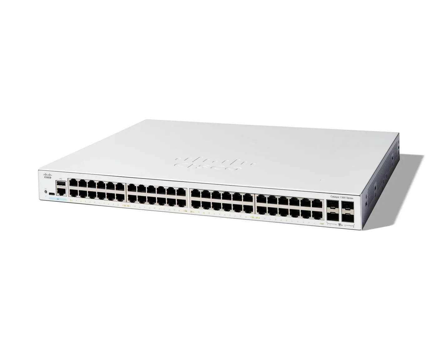 Cisco CATALYST 1300 48-PORT GE 4X10G/SFP+ — przełącznik LAN zarządzalny 48 portów