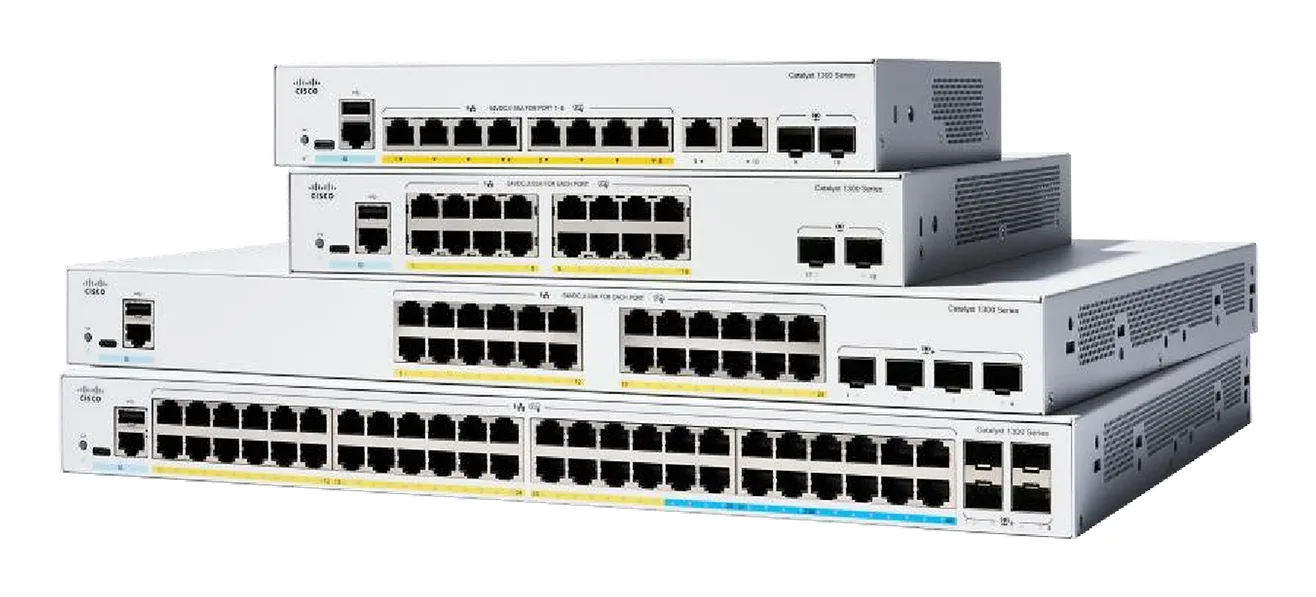 Cisco Catalyst 1300X 48-port GE, 4x10G SFP+ — przełącznik LAN zarządzalny 48 portów