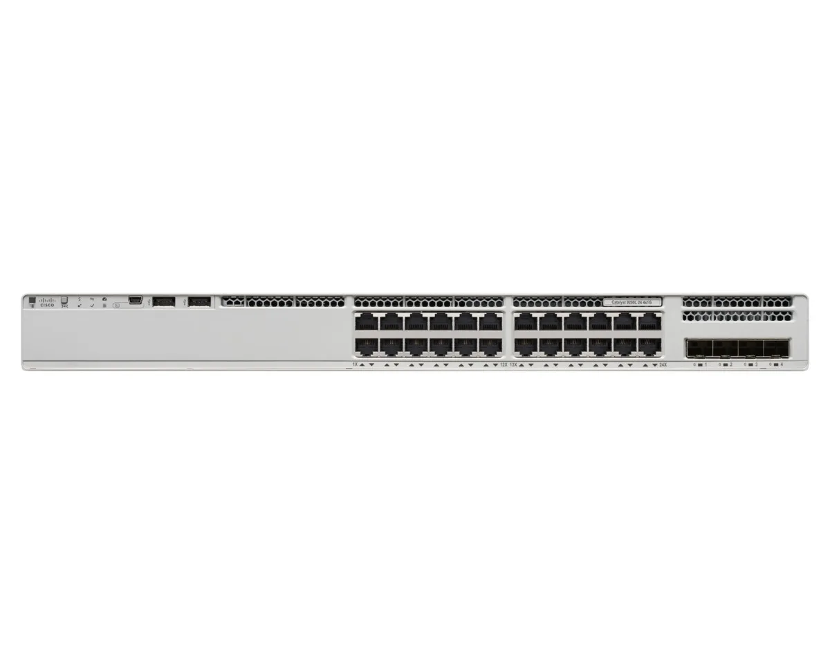 Cisco Catalyst 9200L 24-Port Data/4×10G Network Essentials IN — przełącznik LAN zarządzalny 24 portów