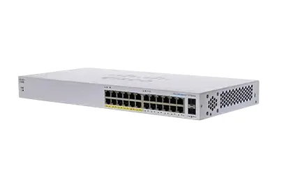 Cisco CBS110 UNMANAGED 24-PORT GE/PARTIAL POE 2X1G SFP SHARED — przełącznik LAN niezarządzalny 24 portów