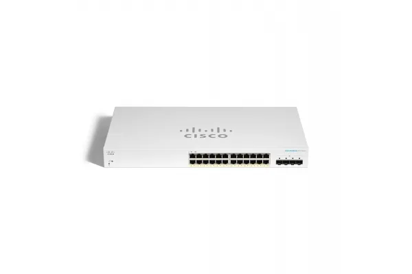 Cisco CBS220 SMART 24-PORT GE POE/4X10G SFP+ — przełącznik LAN zarządzalny 24 portów