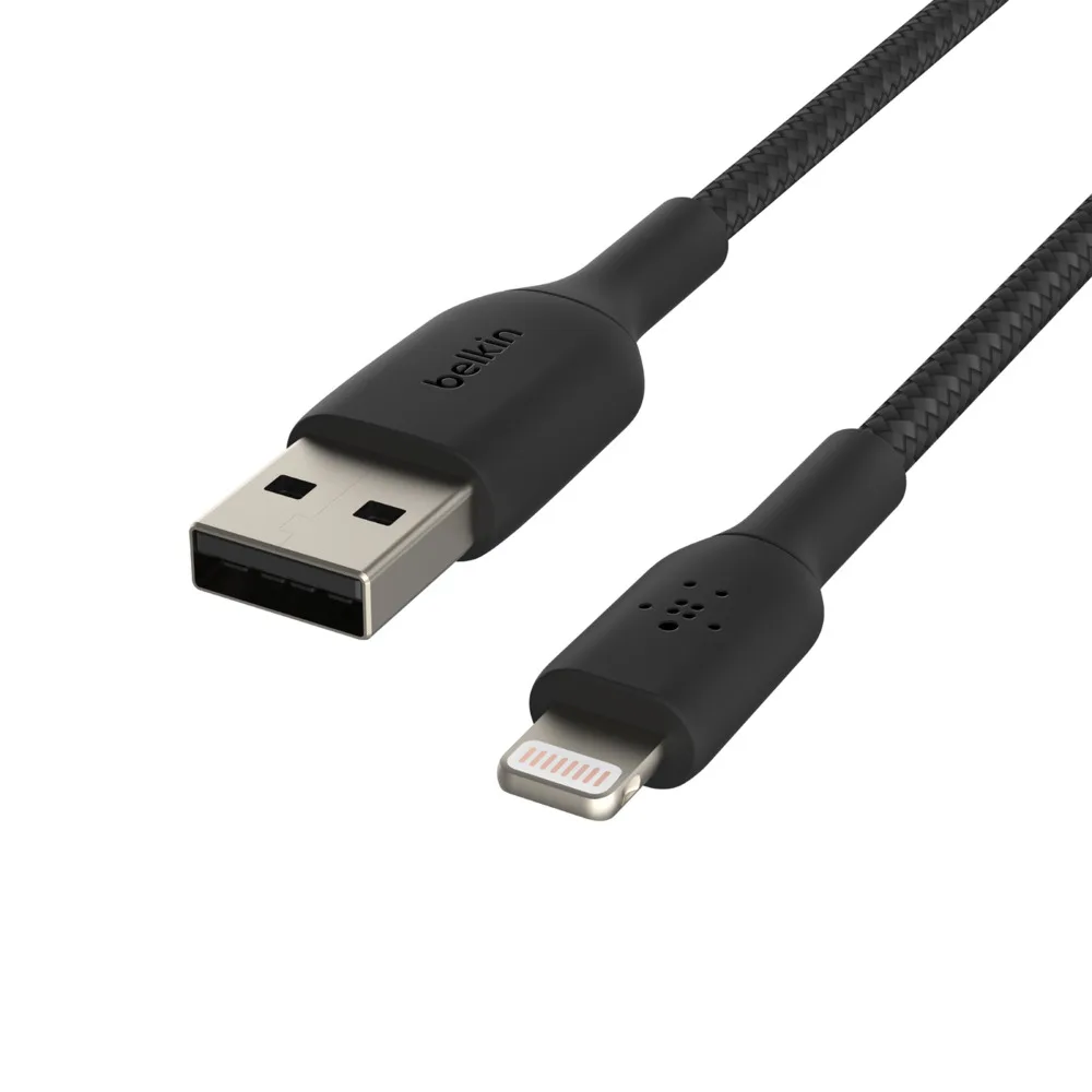 Belkin LIGHTNING BLADE/SYNC CABLE/MFI 1M BLACK — kabel USB