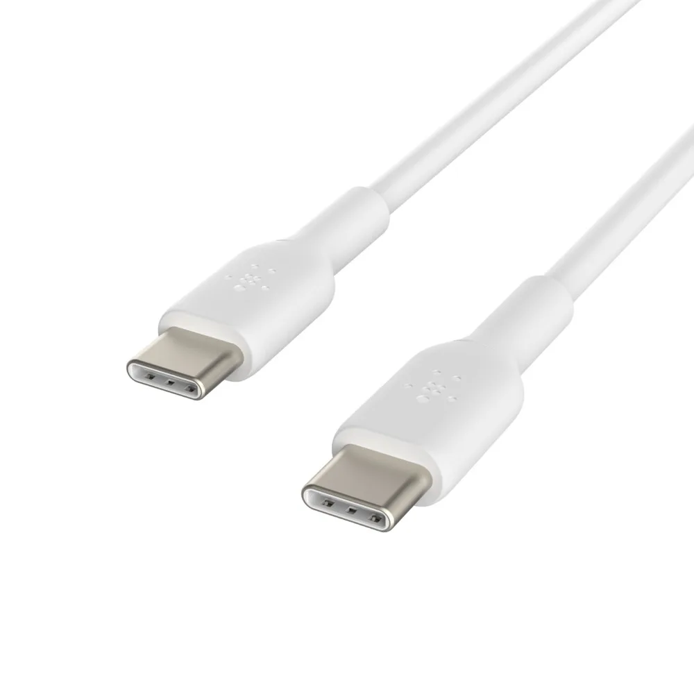 BELKIN USB-C/USB-C CABLE/1M PVC WHITE — kabel USB