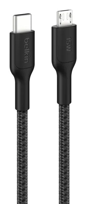 BELKIN BOOSTCHARGE PRO GEFLOCHT/USB-C AUF MICRO-USB-KABEL 1 M SC — kabel USB