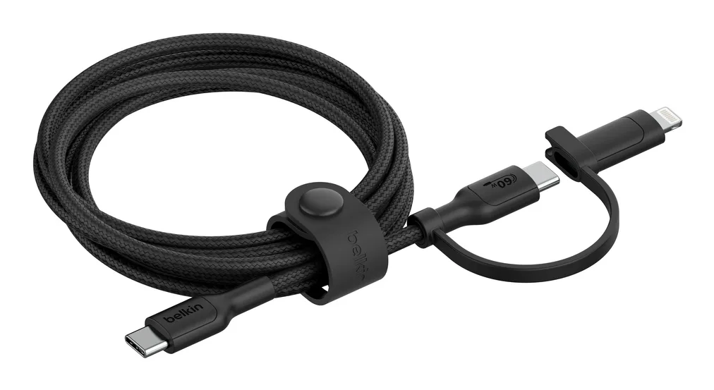 BELKIN BOOST CHARGE 2-IN-1-KABE/USB-C LIGHTNING-ANSCHLUSS WEI — kabel USB
