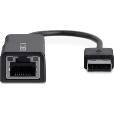 Belkin USB 2.0 F/ETHERNET ADAPTER 12CM/BLACK — kabel USB