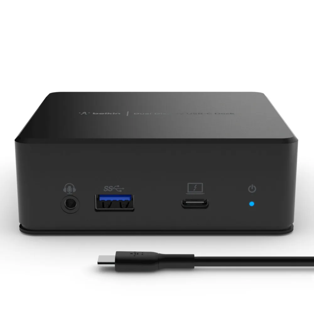 Belkin USB-C DUAL DISPLAY DOCKING/STATION WITH DISPLAYLINK — kabel Ethernet