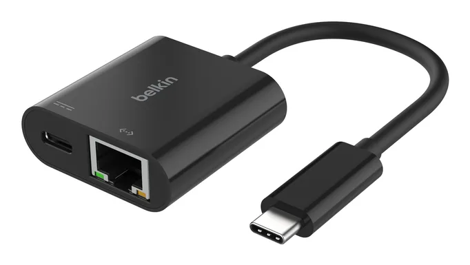 Belkin USB-C ETHERNET ADAPTER 100W PD — kabel USB