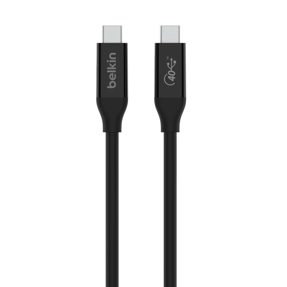 Belkin USB4 CABLE USB-C / USB-C 40 GBI// S 100W 0.8M BLACK — kabel USB