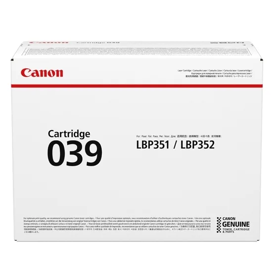 Canon LBP CARTRIDGE/CRG 039 — toner