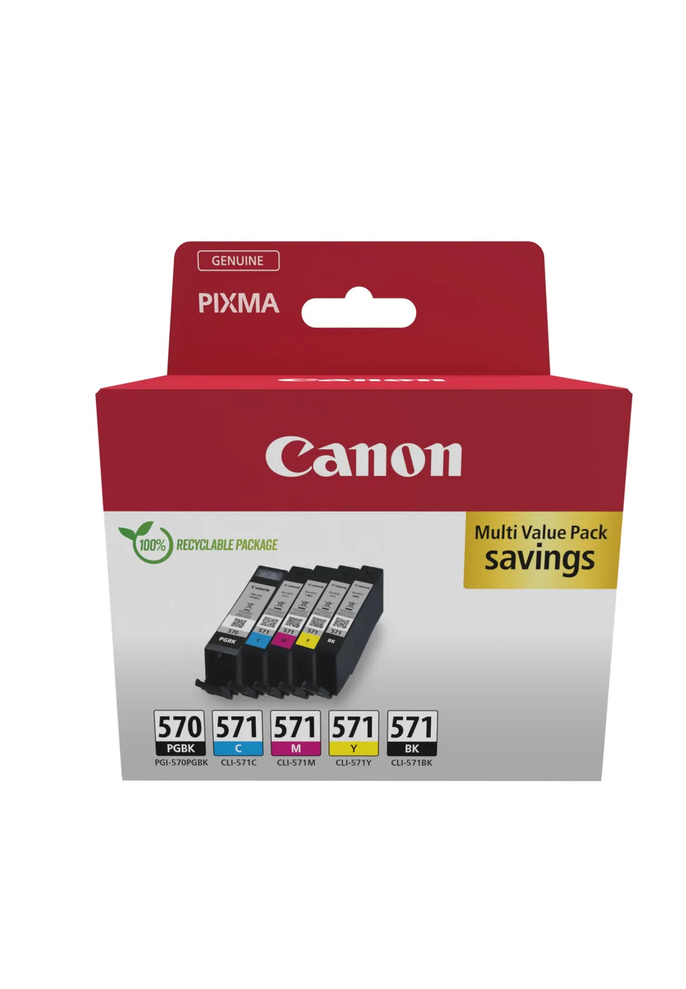 Canon PGI-570/CLI-571 PGBK/C/M/Y/BK/MULTI — tusz