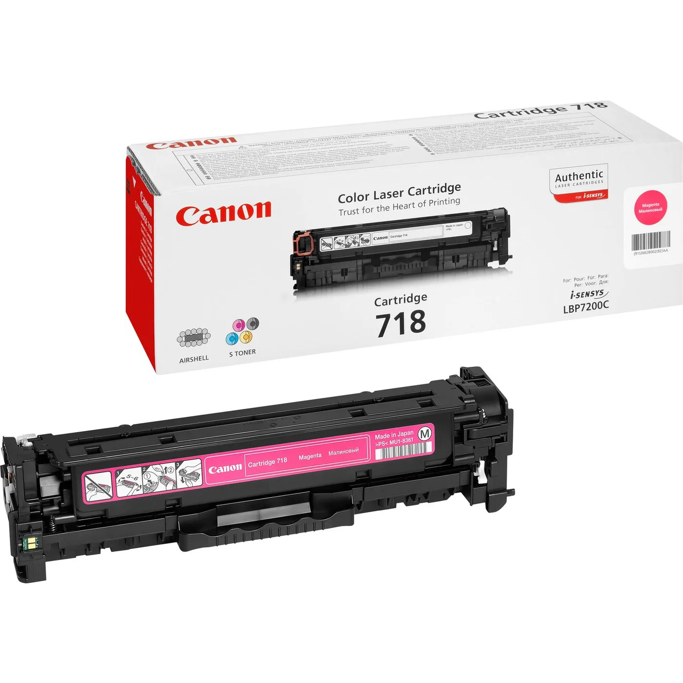 Canon 718 MAGENTA TONER CRG/F/ LPB 7200CDN — toner