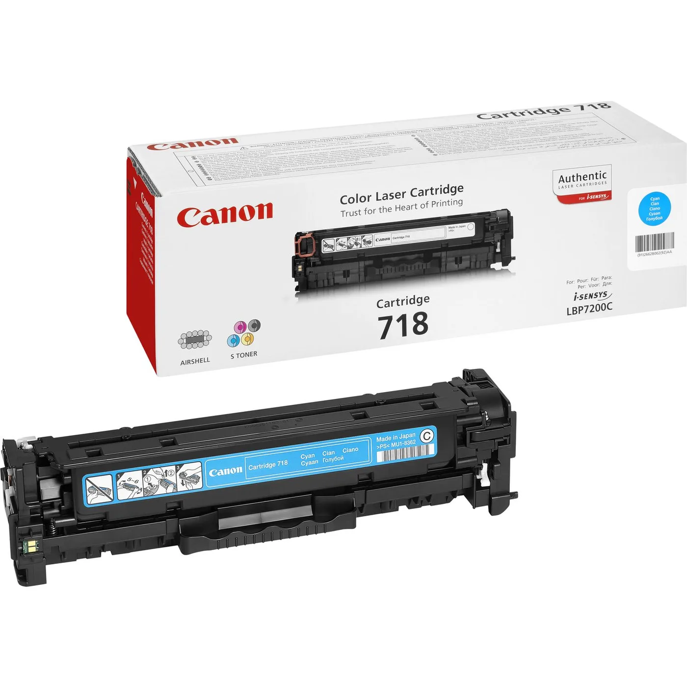 Canon 718 CYAN TONER CRG/F/ LPB 7200CDN — toner