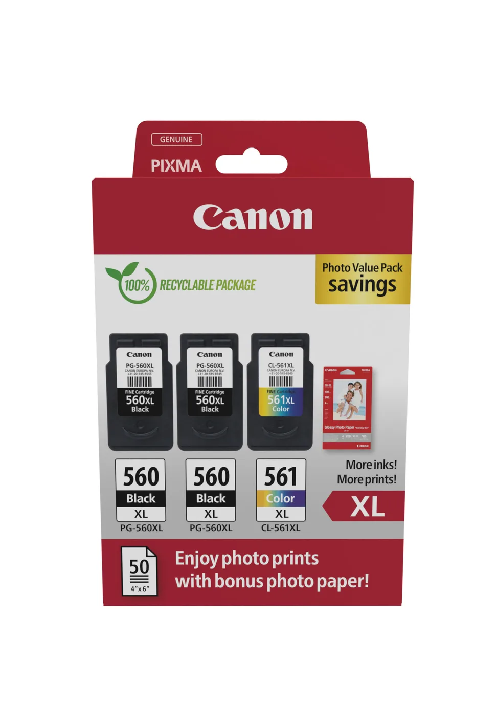 Canon PG-560XLX2/CL-561XL PVP — tusz