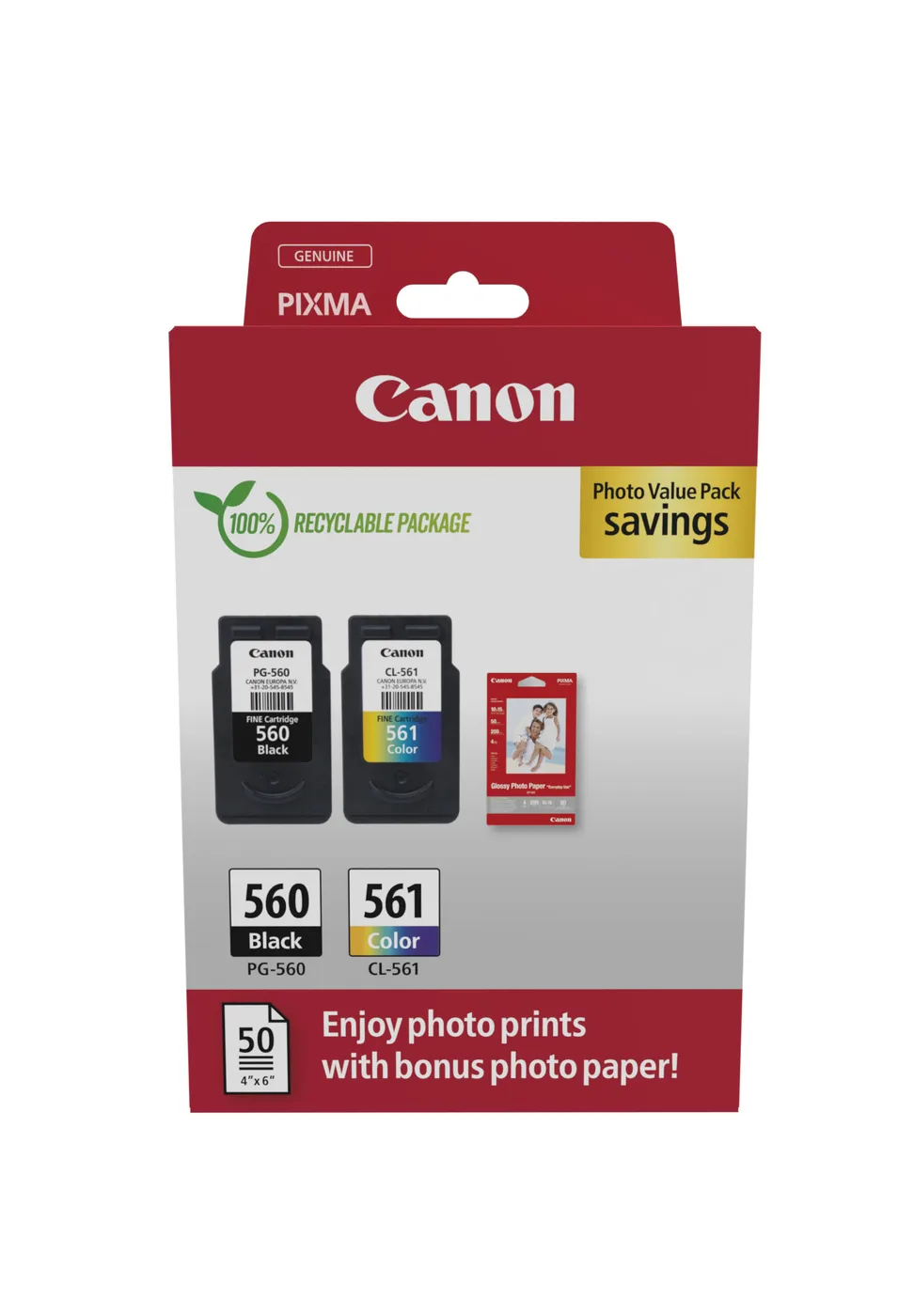Canon CRG PG-560/CL-561 PVP — tusz