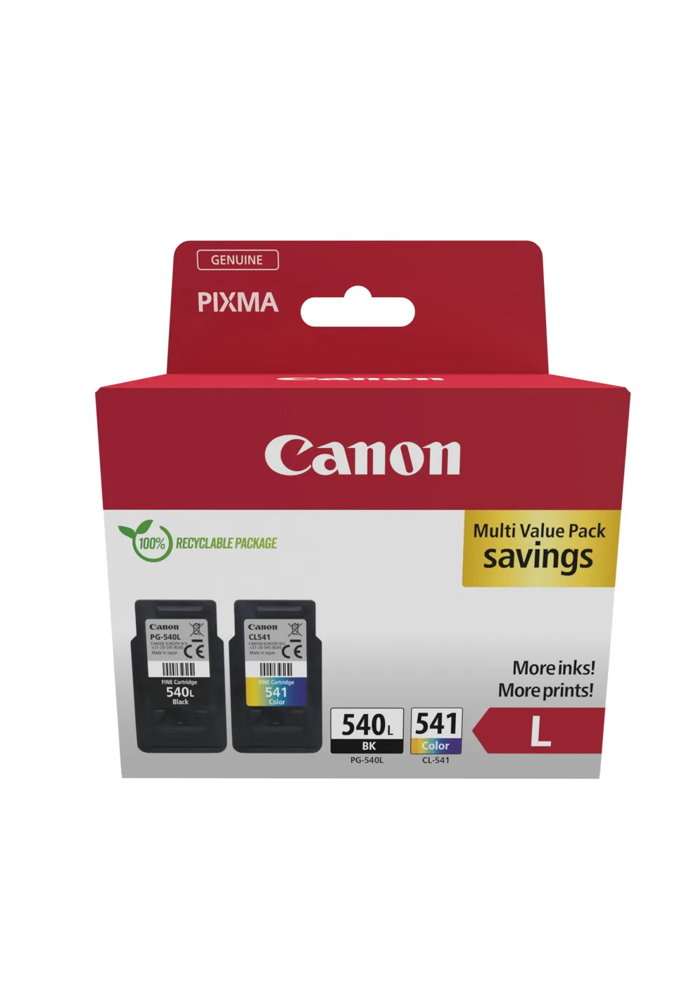 Canon PG540L/CL541XL PVP SEC — tusz
