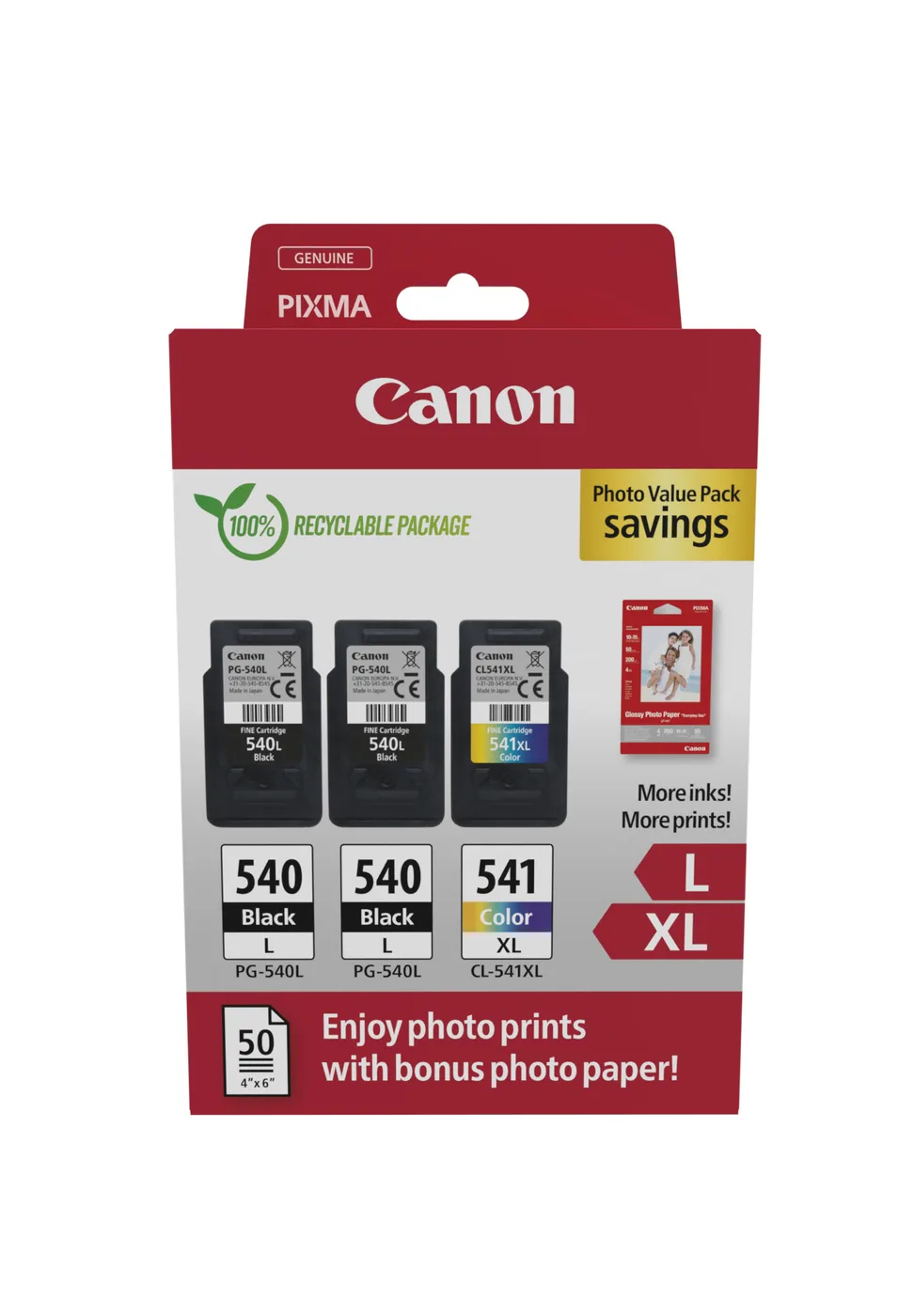 Canon PG-540LX2/CL-541XL PVP — tusz