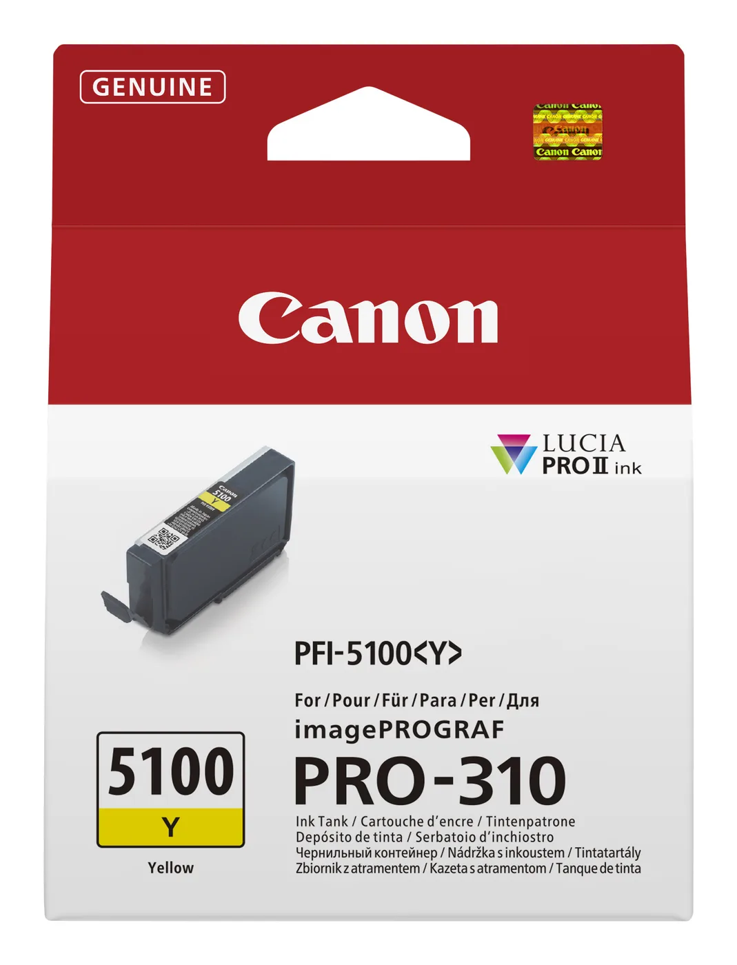 Canon INK PFI-5100 Y EUR YELLOW INK/TANK — tusz