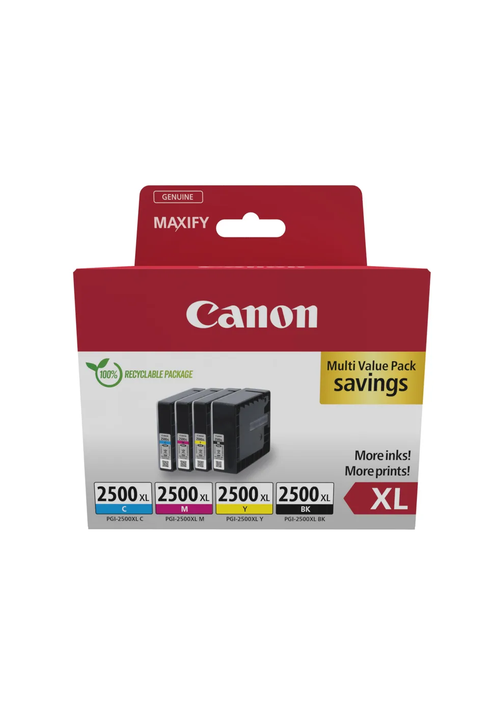 Canon PGI-2500XL BK/C/M/Y MULTI — tusz