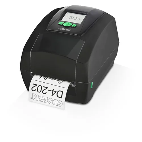 Custom LABEL PRINTER D4 202 DISPLAY USB RS232 BLACK — drukarka etykiet