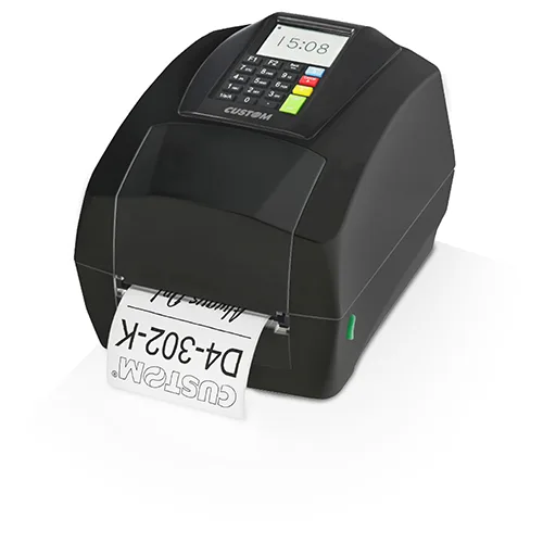 Custom LABEL PRINTER D4 302-K DISPLAY AND KEYBOARD USB RS232 BLACK — drukarka etykiet
