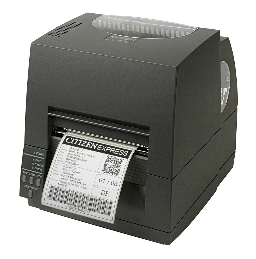 Citizen CL-S621II PRNT BLK UK/EN PLUG/IN — drukarka etykiet