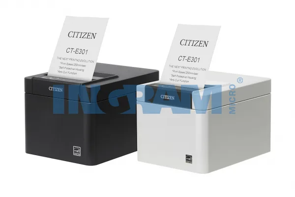 Citizen CT-E301 PRINTER LAN/USB/SER/BLACK — drukarka etykiet