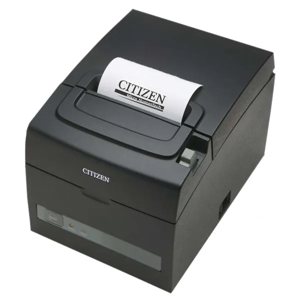 Citizen Thermal printer; Serial + USB interfaces, integrated PSU, Black — drukarka etykiet