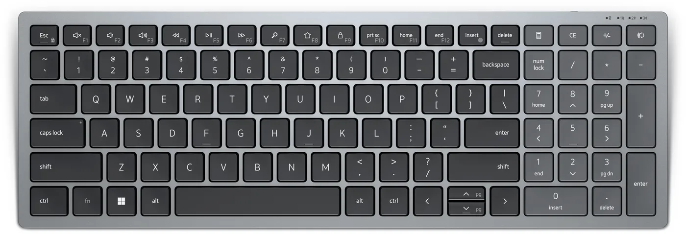 Dell Compact Multi-Device Wireless Keyboard - KB740 - US International (QWERTY) — klawiatura