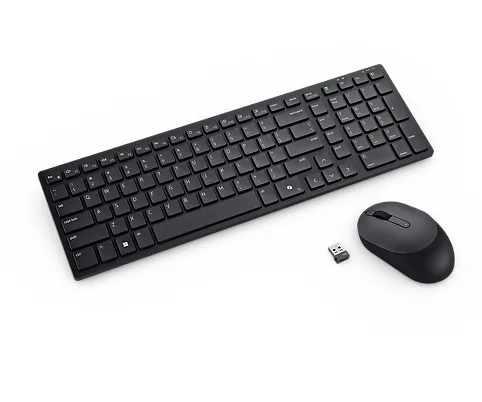 Dell Silent Keyboard and Mouse - KM555 - US International (QWERTY) — klawiatura