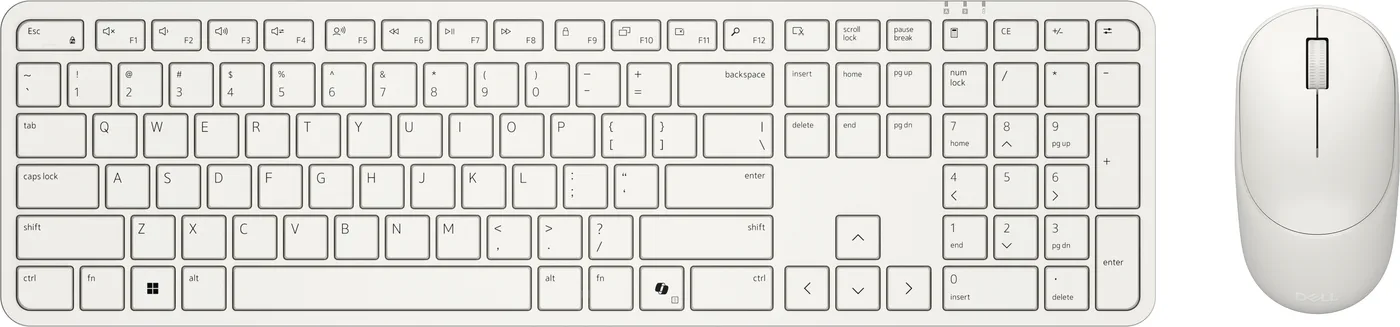 Dell Pro 5 Keyboard and Mouse - KM526 - US International (QWERTY) - Light Ash — klawiatura