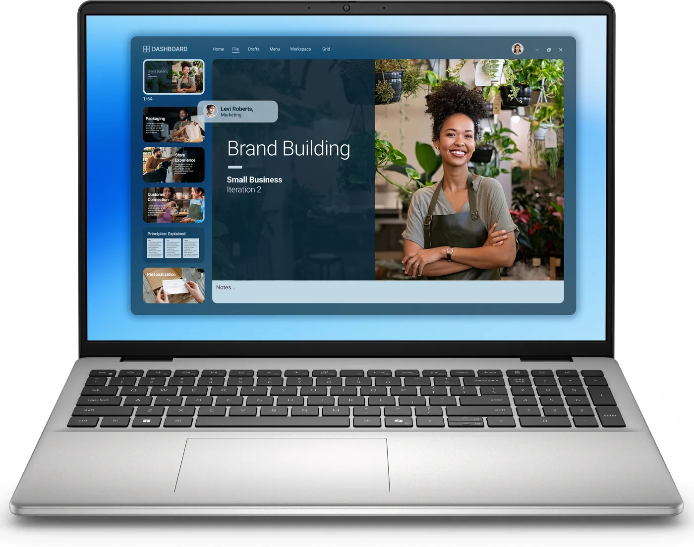 Dell 16 DC16251 CORE 7-150U/16GB/1TB SSD/Intel Graphics/FgrPr/WLAN + BT/16.0 16.10 2K Touch/Backlit Kb/4 Cell/Aluminium/W11 Pro/3YPS — laptop 512 GB