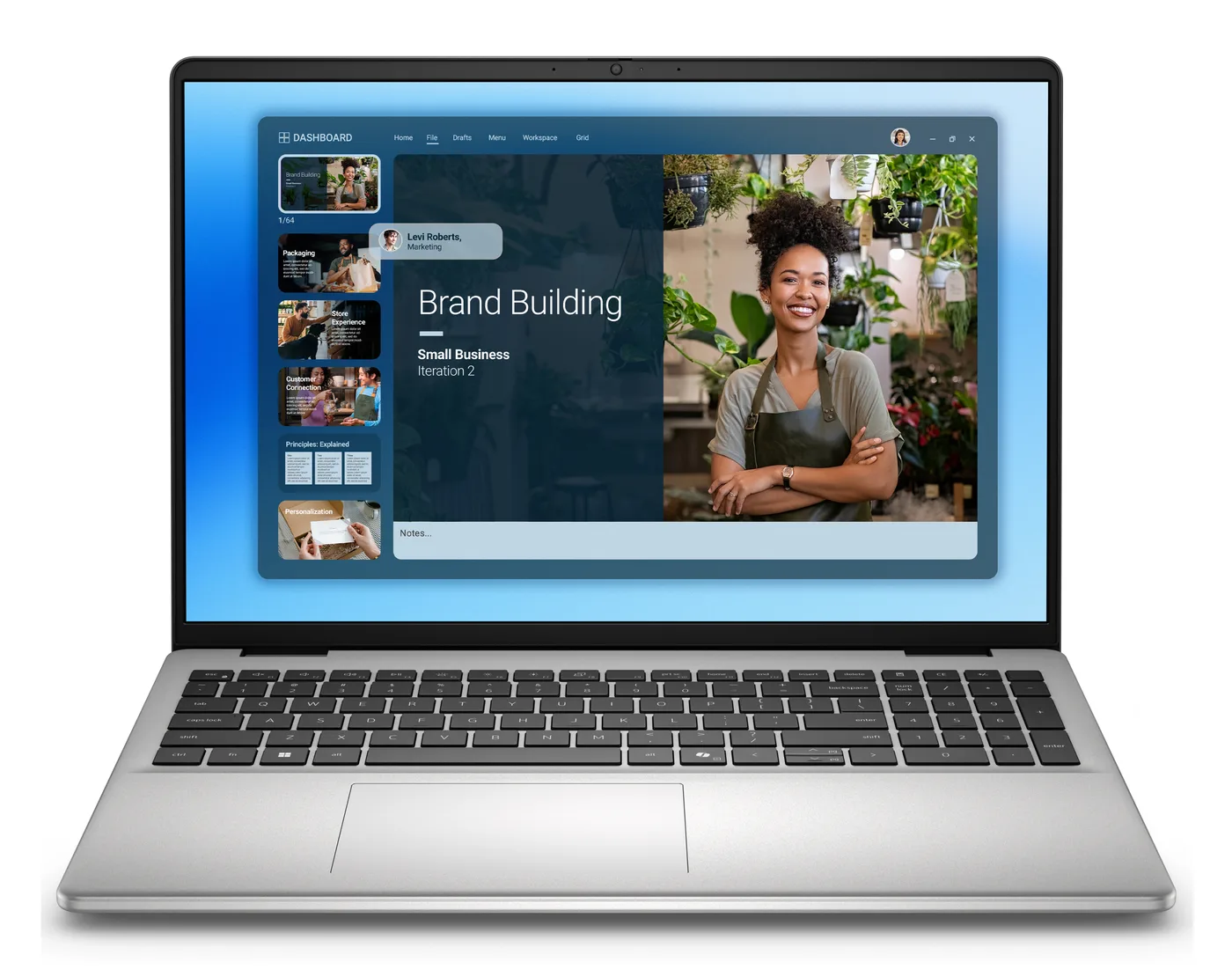 Dell 16 DC16251 CORE 5 120U/16GB/512GB SSD/16.0 FHD+/Intel Graphics/FgrPr/WLAN + BT/Backlit Kb/4 Cell/Aluminium/W11Pro/3YPS — laptop