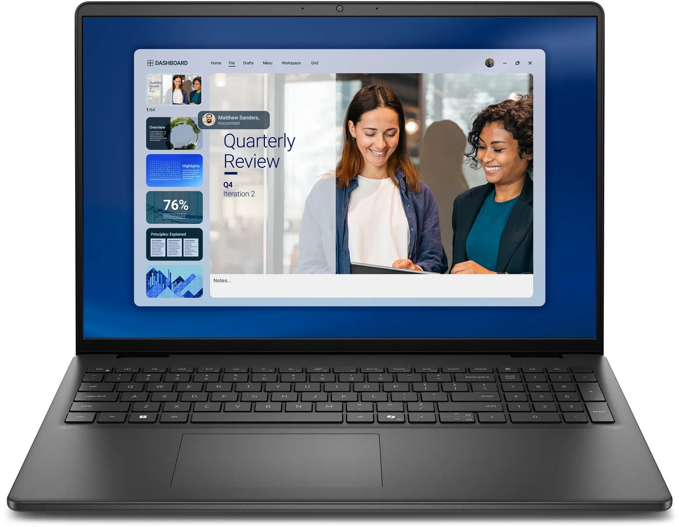 Dell 16 DC16255/AMD Ryzen 5 220/16GB/512GB SSD/AMD Radeon/FgrPr/WLAN + BT/16 FHD+/Backlit Kb/3 Cell/65W/W11 Pro/3YPS — laptop