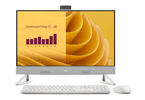 Dell 27 All-in-One EC27250/Core 7-150U/16GB/512GB SSD/27.0 FHD/Intel Graphics/Cam5MP/WLAN + BT/Wireless Kb & Mouse/W11Pro/3Y — komputer stacjonarny