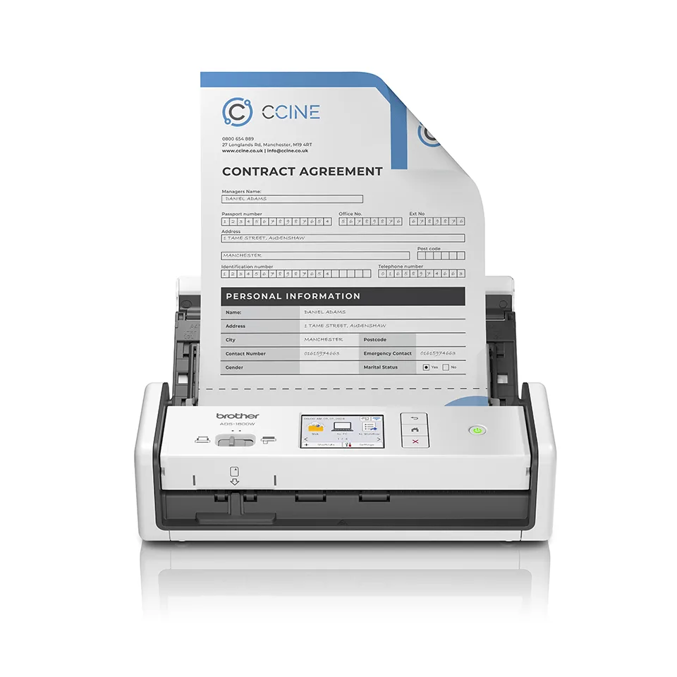 Brother ADS-1800W SCANNER 30PPM/USB WLAN ADF TOUCHSCREEN — skaner
