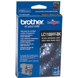 Brother LC-1100HYBK INK CARTRIDGE BLACK/F/ MFC-6490CW 900 PGS — tusz