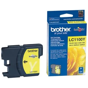 Brother LC-1100Y INK CARTRIDGE YELLOW/F/ MFC-6490CW 325 PGS — tusz