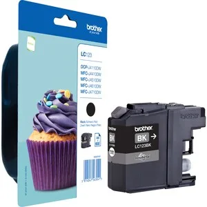 Brother LC-123BK F. MFC-J4510DW/BLACK F. 600 PAGES — tusz