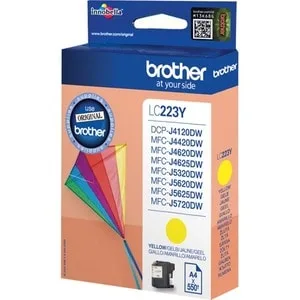Brother LC-223Y YELLOW INK CARTRIDGE/550 PAGES ISO STANDARDS 24711 — tusz