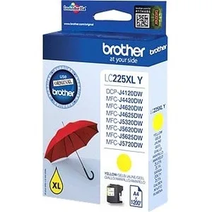 Brother LC-225XLY YELLOW INK CARTRIDGE/1200 PAGES ISO STANDARDS 24711 — tusz