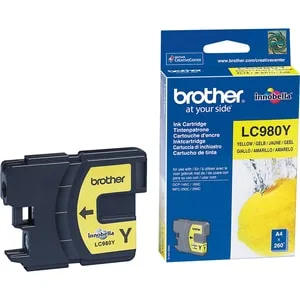 Brother LC-980Y INK CARTRIDGE YELLOW/F/ DCP-145 -165C — tusz