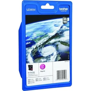 Brother LC-985M INK CARTRIDGE MAGENTA/F/ DCP-125J DCP-J315W MFC-J265W — tusz