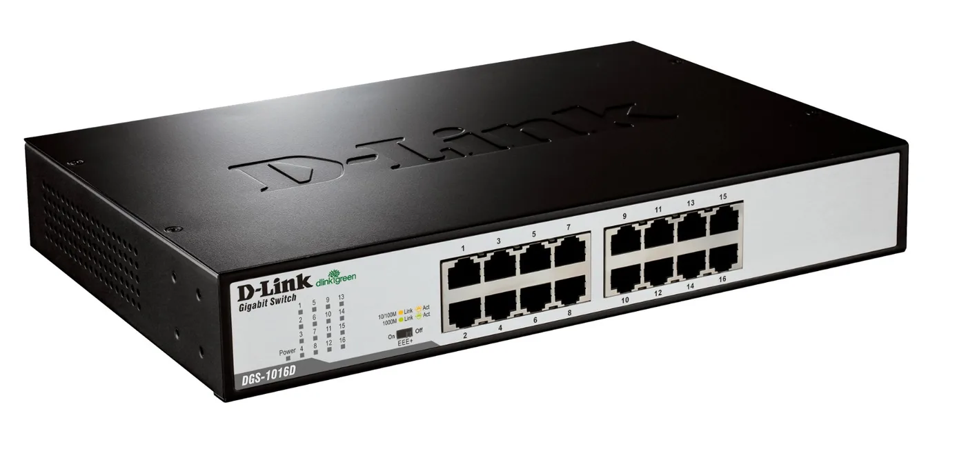 D-Link GIGAEXPRESS 16-PORT/GIGABIT SWITCH 16X 10/100/1000 IN — przełącznik LAN niezarządzalny 16 portów