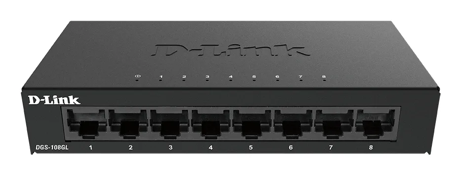D-Link 8-PORT LAYER2 GIGABIT SWITCH — przełącznik LAN niezarządzalny 8 portów