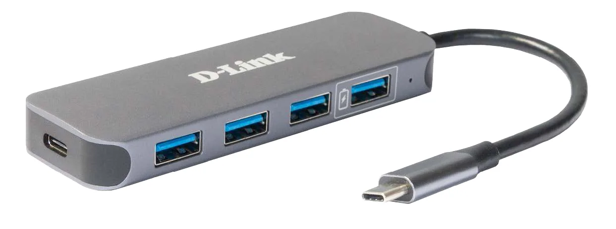 D-Link USB-C 4-PORT USB 3.0 HUB/WITH POWER DELIVERY — hub USB