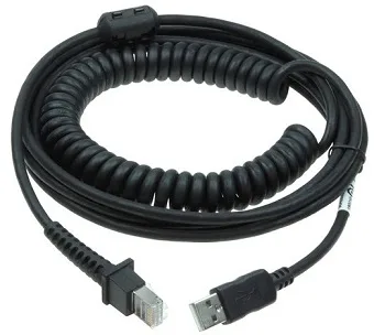 Datalogic CABL USB TYPE A TPUW COILED PWR/OFF TERMINAL 5M BLK PWR — akcesorium do czytników kodów