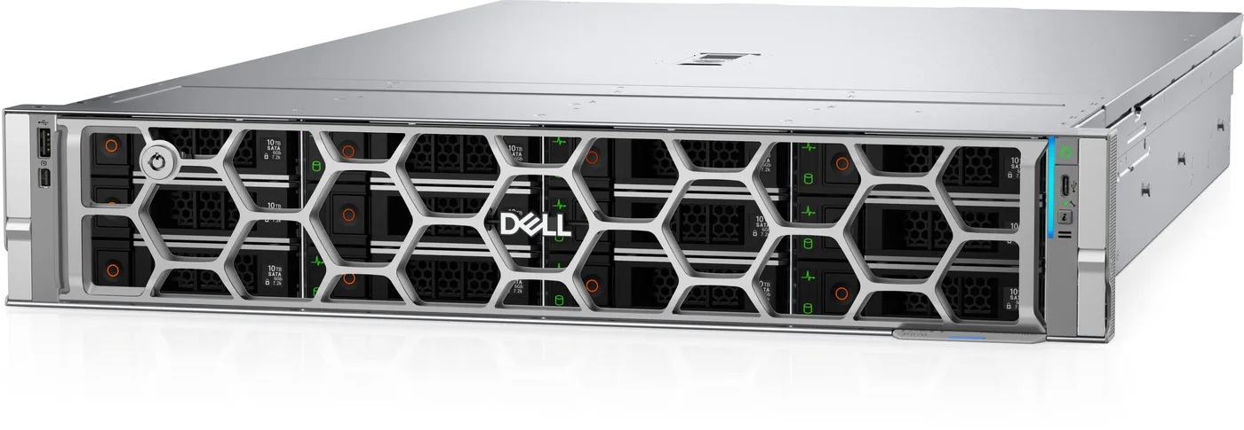 Dell PowerEdge R570|Xeon 6511P 2.3G, 16C/32T|12x 3.5 Chassis|2x 960GB SSD|32GB|iDrac Ent 10|2x 1100W|Rails|H965i|Intel E610-XAT2 OCP3.0