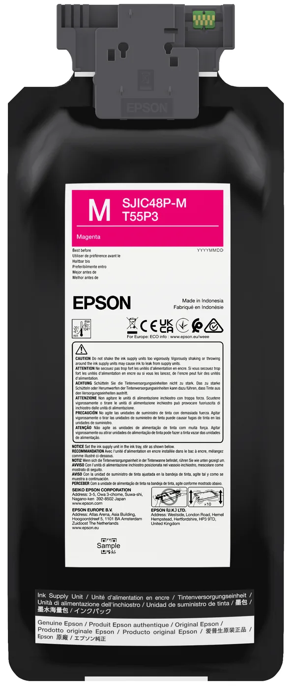 Epson SJIC48P-M INK CARTRIDGE FOR CW/C8000E MAGENTA — materiał do drukarek etykiet